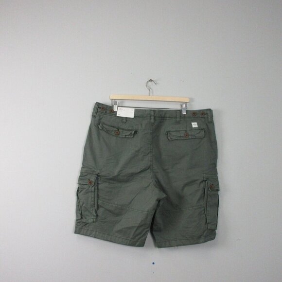 American Eagle Outfitters Lived-In Cargo Shorts Men's 40 Green Cotton Casual 680 - Picture 2 of 13
